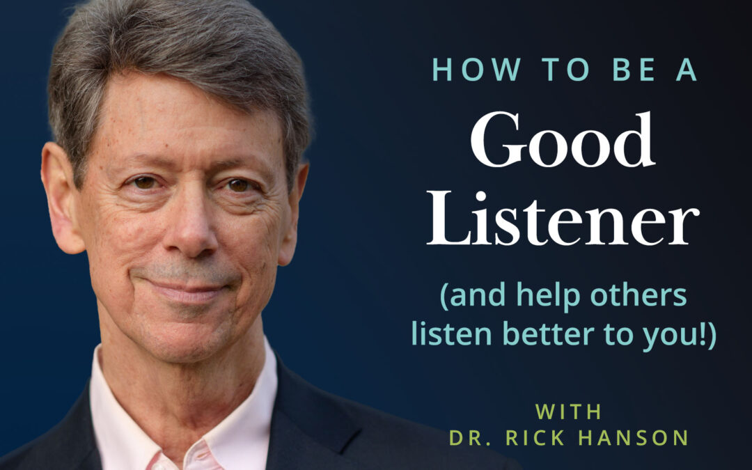 Meditation + Talk: How to Be a Good Listener – and Help Others Listen Better to You