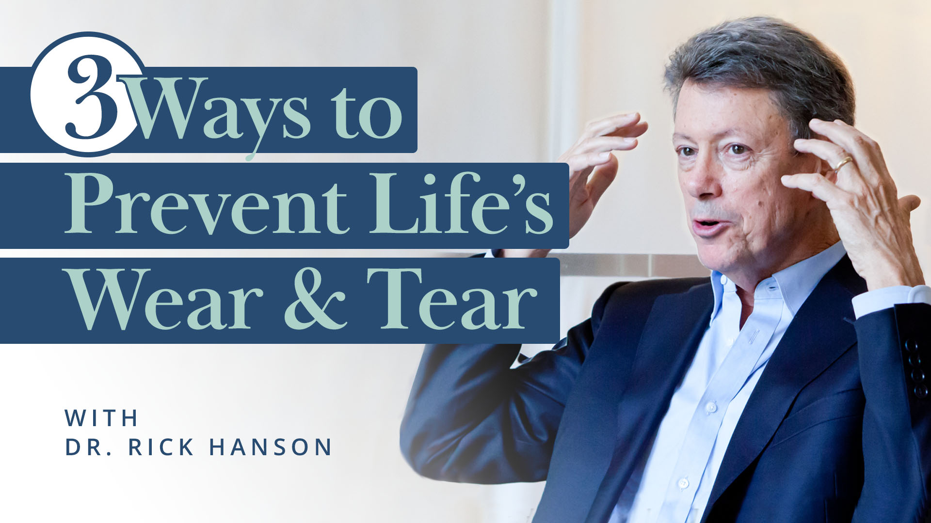 Meditation + Talk: How to Prevent Life’s Wear and Tear – and Release the Past