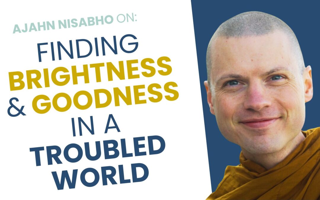 Talk + Meditation: Finding Brightness and Goodness in a Troubled World
